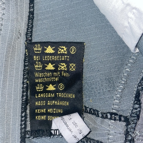 Golden Dress Full Leather Seat Breeches Size 25R Pinstripe Grey PRISTINE! - Picture 14 of 16